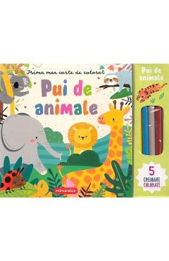 Carte Prima mea carte de colorat. Pui de animale editura Autor Anonim