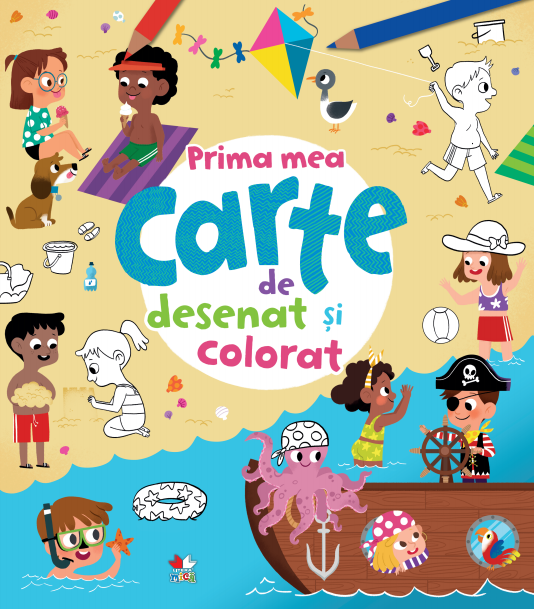 Carte Prima mea carte de desenat și colorat editura Litera