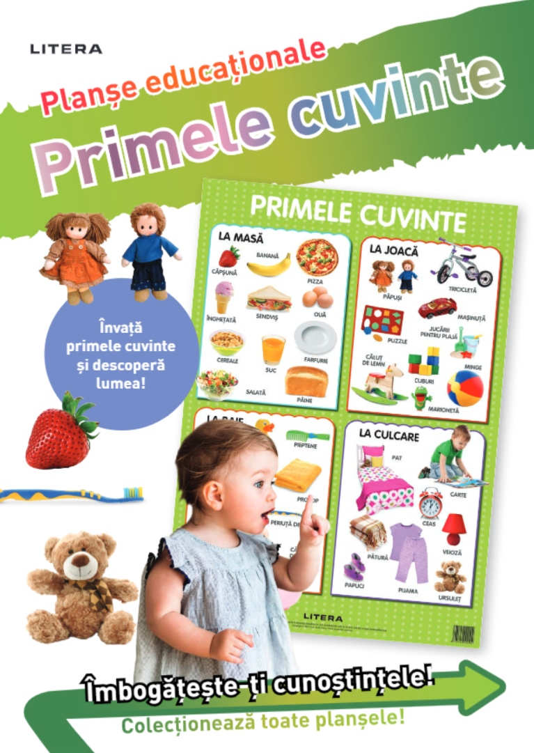 Carte Primele cuvinte. Planșe educaționale editura Litera