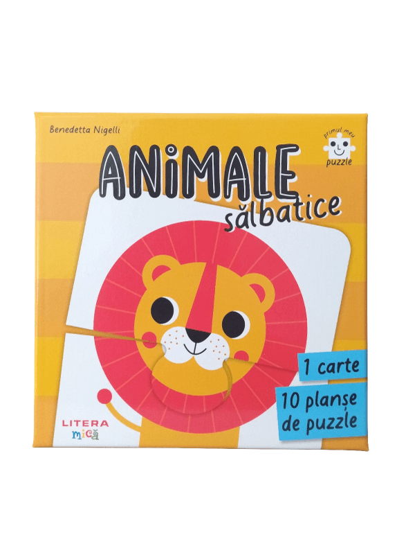 Carte Primul meu puzzle. Animale salbatice editura Litera