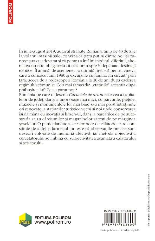 Carte Prin Romania. Carnete de drum autor Mirel Banica editura Polirom