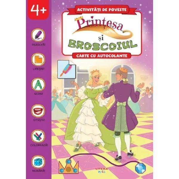 Carte Printesa si broscoiul. Carte cu autocolante