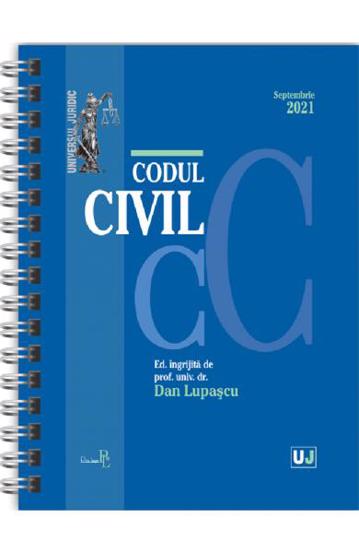 Carte Pro lege Codul civil Septembrie 2021 editura Universul Juridic