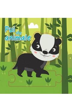 Carte Pui de animale. Carte puzzle editura Autor Anonim
