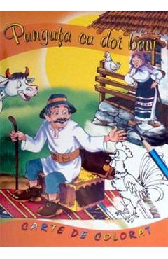 Carte Punguta cu doi bani - Carte de colorat editura -