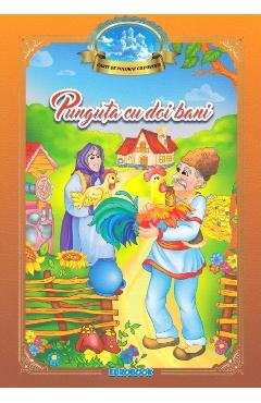 Carte Punguta cu doi bani. Carte de colorat cu povesti editura Ion Creanga