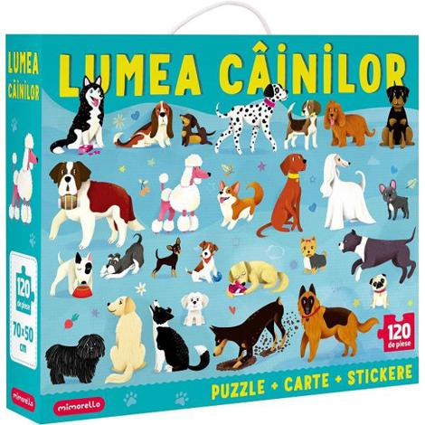 Carte Puzzle 120: Lumea cainilor editura Kreativ