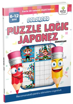 Carte Puzzle logic japonez. Nonograme. Carte de colorat dupa indicii/*** editura Gama Junior