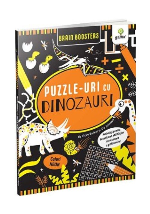 Carte Puzzle-uri cu dinozauri/Brain Booster editura Gama