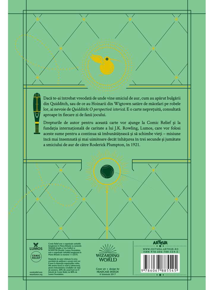 Carte Quidditch - O perspectiva istorica autor J.K. Rowling editura Arthur