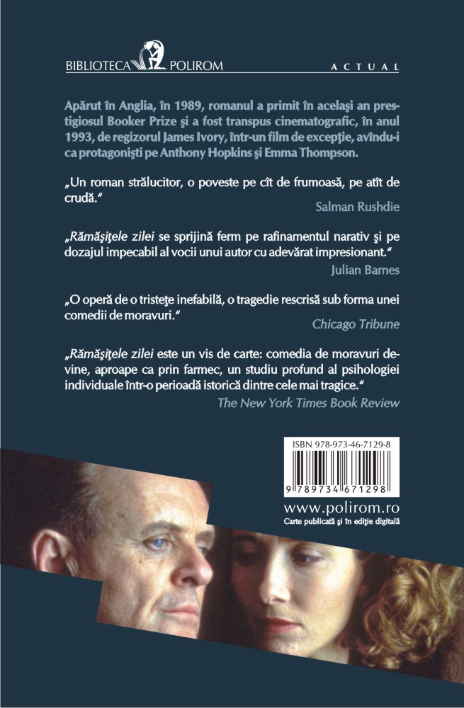 Carte Ramasitele zilei autor Kazuo Ishiguro editura Polirom