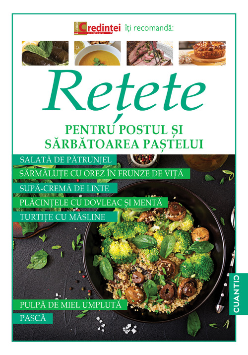 Carte Retete pentru Postul si Sarbatoarea Pastelui editura Cuantic