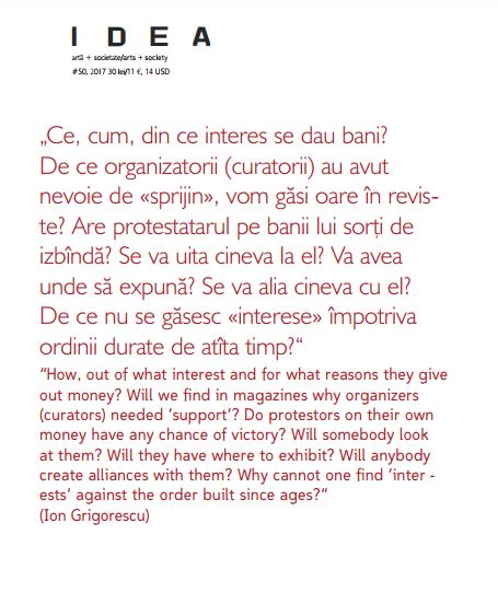 Carte Revista Idea Arta+Soc nr. 50   editura Idea