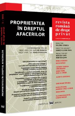 Carte Revista Romana de Drept Privat Nr.2 din 2023 editura -