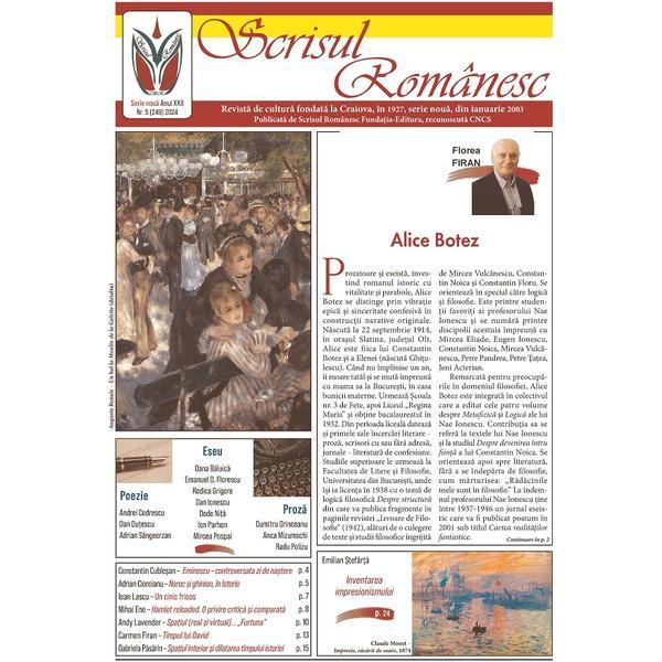 Carte Revista Scrisul Romanesc Nr.5 din 2024