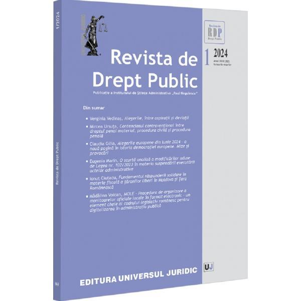 Carte Revista de Drept Public nr.1 din 2024