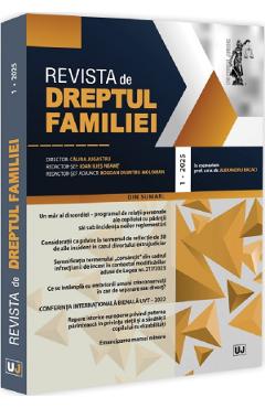 Carte Revista de Dreptul Familiei Nr.1/2025 editura -