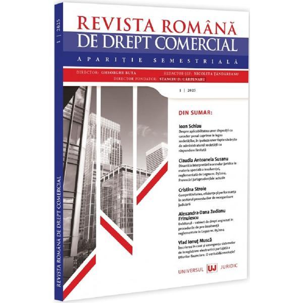 Carte Revista romana de drept comercial nr.1 din 2025
