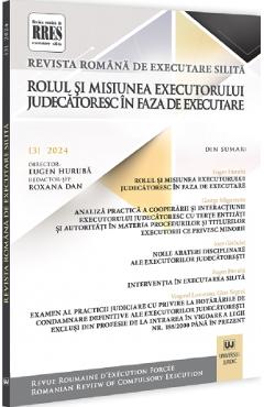 Carte Revista romana de executare silita Nr.3 din 2024 editura -
