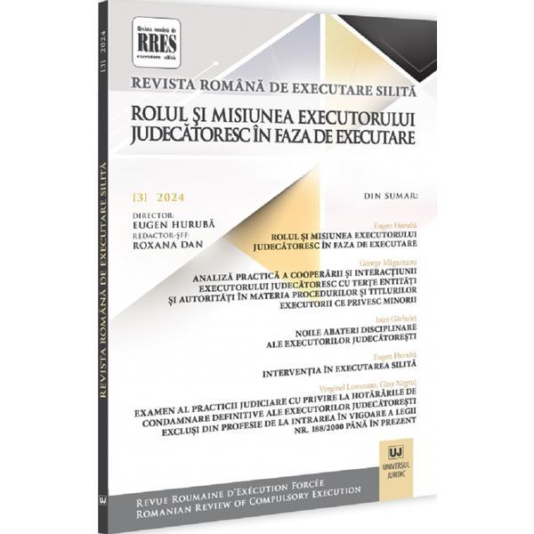 Carte Revista romana de executare silita Nr.3 din 2024