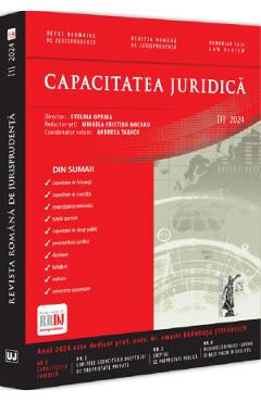 Carte Revista romana de jurisprudenta nr.1 din 2024 editura -