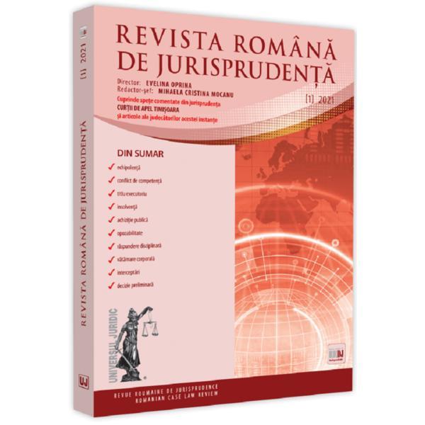 Carte Revista romana de jurisprudenta nr.1/2021