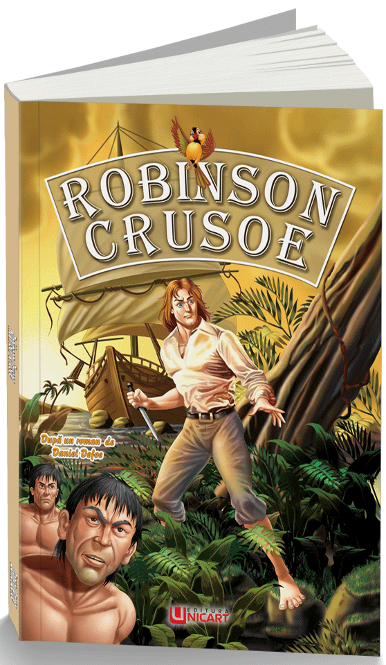 Carte Robinson Crusoe autor Daniel Defoe editura Unicart