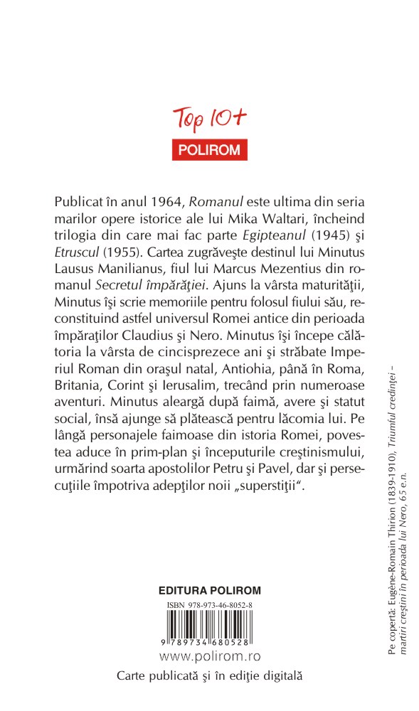 Carte Romanul autor Mika Waltari editura Polirom