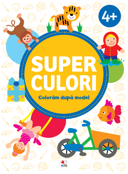 Carte SUPERCULORI. Colorăm după model (4+) Vol. 2 editura Litera