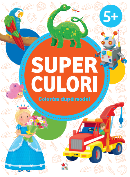 Carte SUPERCULORI. Colorăm după model (5+) editura Litera