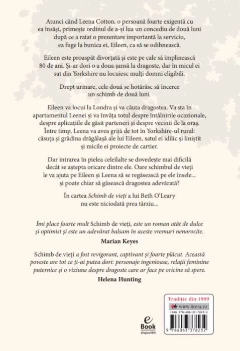 Carte Schimb de vieti autor Beth O'Leary editura Litera