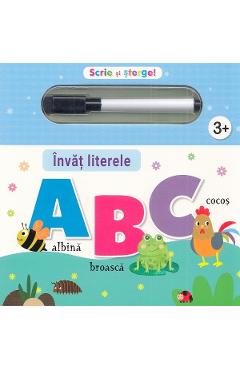Carte Scrie si sterge! Invat literele ABC editura Autor Anonim