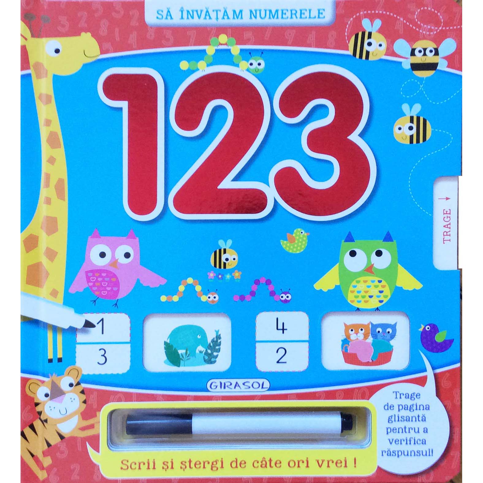 Carte Scrii si stergi - 123   editura Girasol