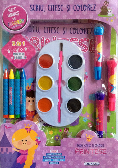 Carte Scriu citesc si colorez. Printese editura Girasol