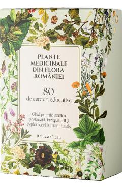 Carte Set 80 carduri + Ghid practic. Plante medicinale din flora Romaniei - Raluca Olaru editura Raluca Olaru