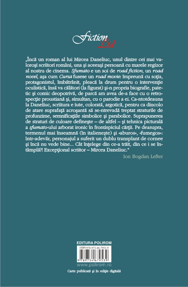 Carte Sfumato autor Mircea Daneliuc editura Polirom