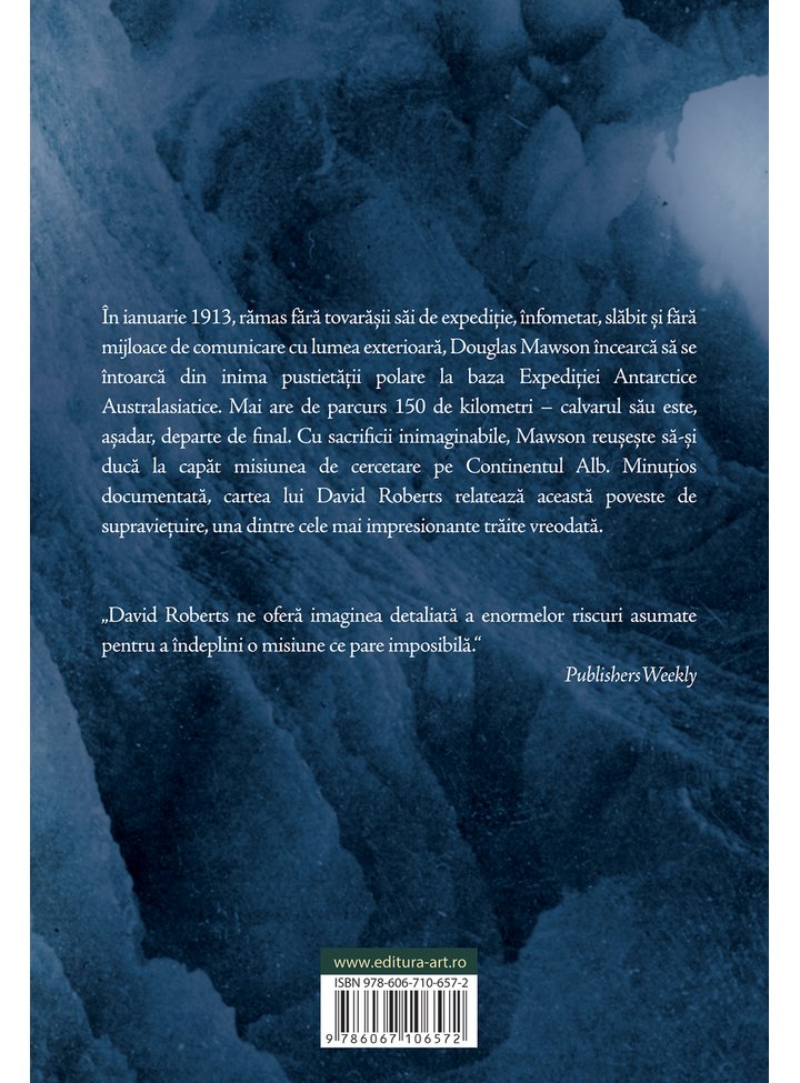 Carte Singur in tinutul gheturilor autor David Roberts editura Art