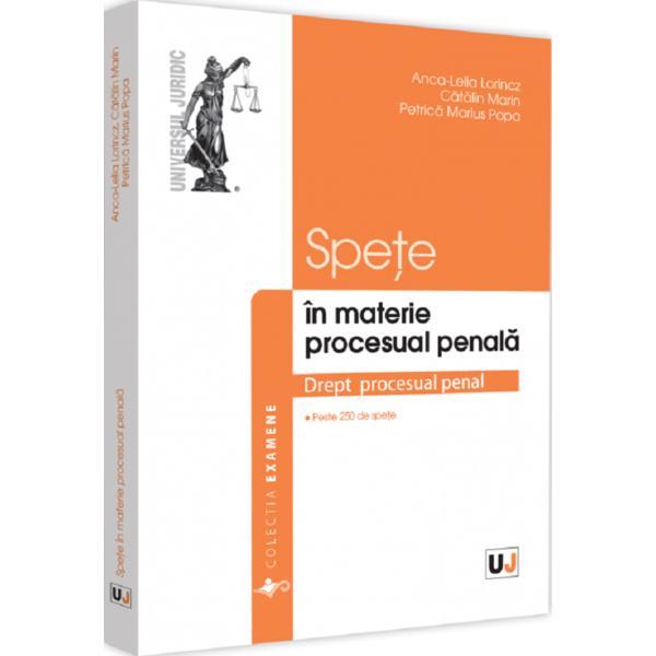 Carte Spete in materie procesual penala - Anca-Lelia Lorincz