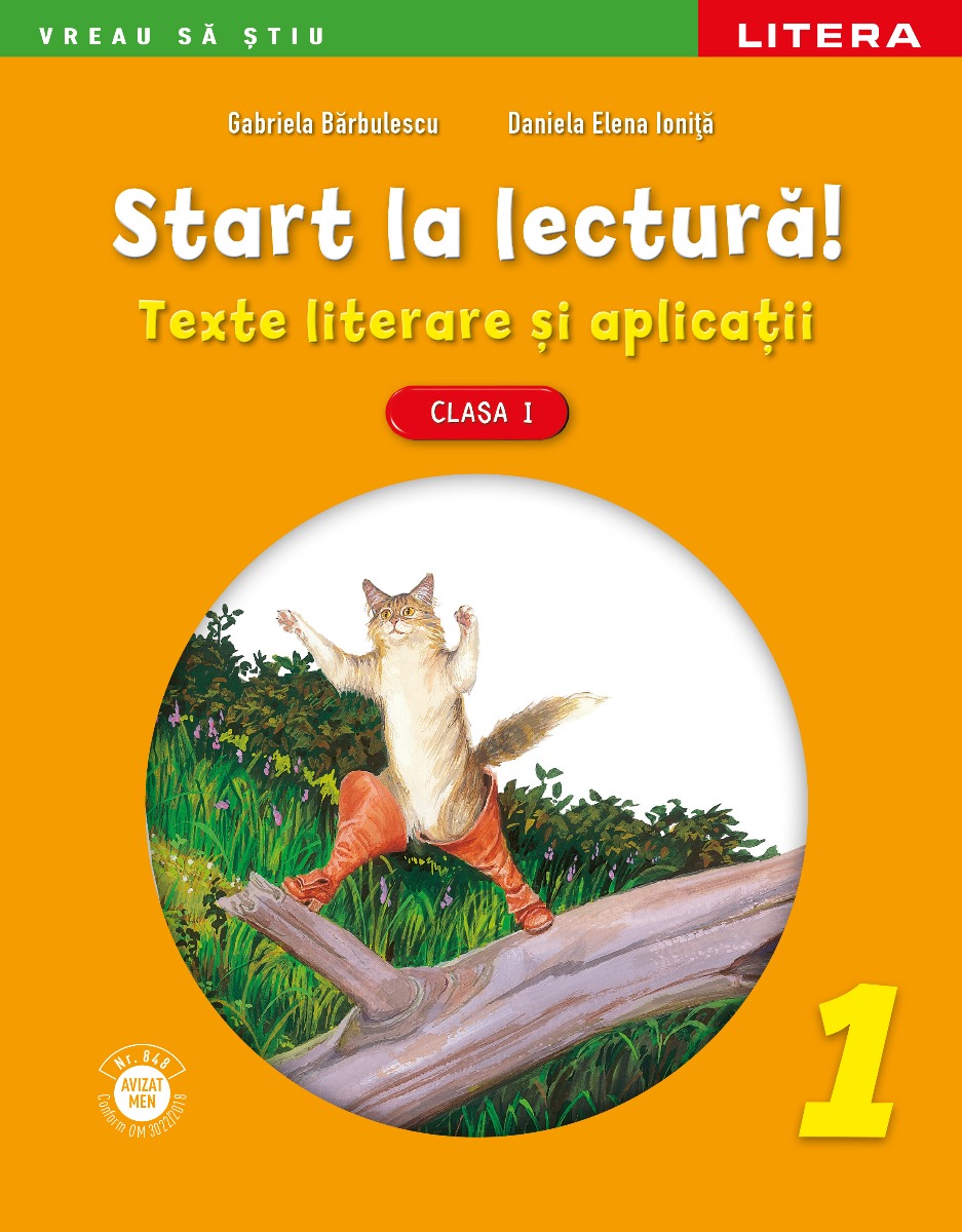 Carte Start la lectură. Texte literare și aplicații. Clasa I editura Litera