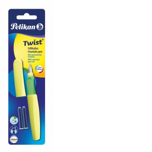 Carte Stilou Twist galben neon