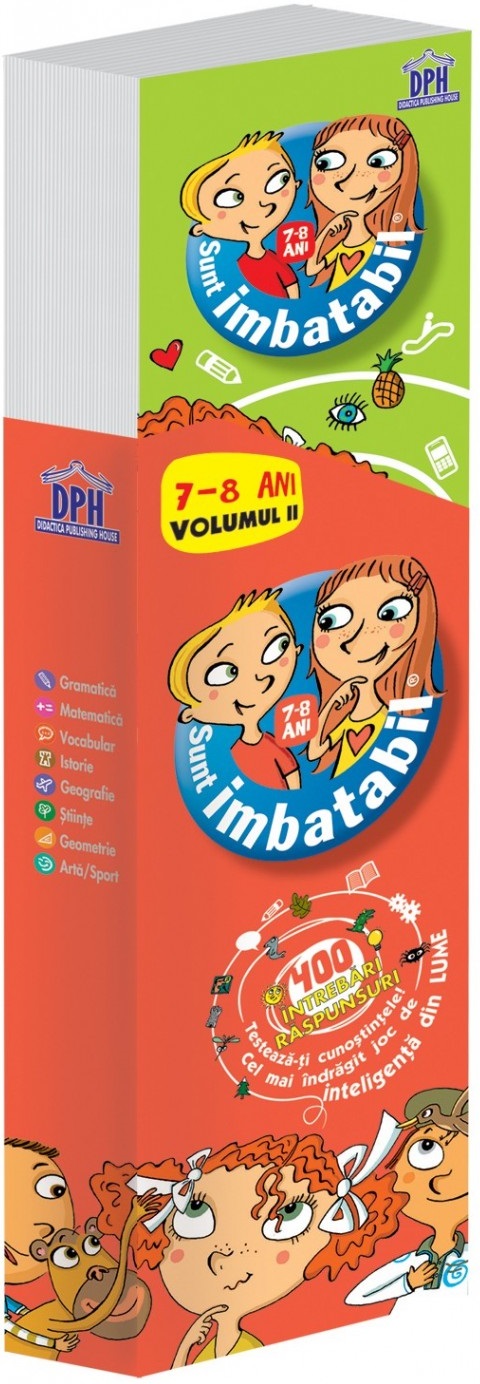Carte Sunt imbatabil - Intrebari si raspunsuri - 7-8 ani - Volumul 2   editura Didactica Publishing House