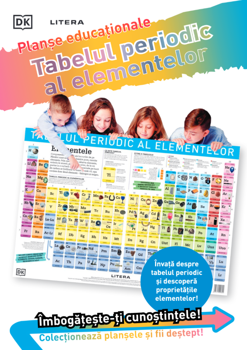 Carte Tabelul periodic al elementelor. Planșe educaționale editura Litera
