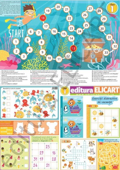 Carte Tablă de joc – Jocul vacanței – clasa I editura Elicart