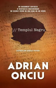 Carte Templul Negru/Adrian Onciu editura RAO