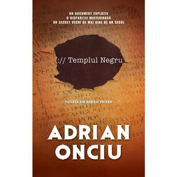 Carte Templul negru - Adrian Onciu