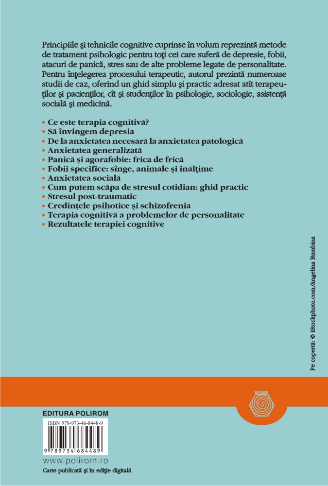Carte Terapiile cognitive autor Jean Cottraux editura Polirom