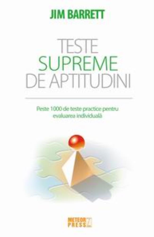 Carte Teste supreme de aptitudini editura Meteor Press