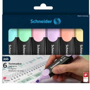 Carte Textmarker Schneider Job Pastel 6/set