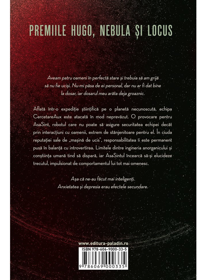 Carte Toate sistemele in alerta autor Martha Wells editura Paladin