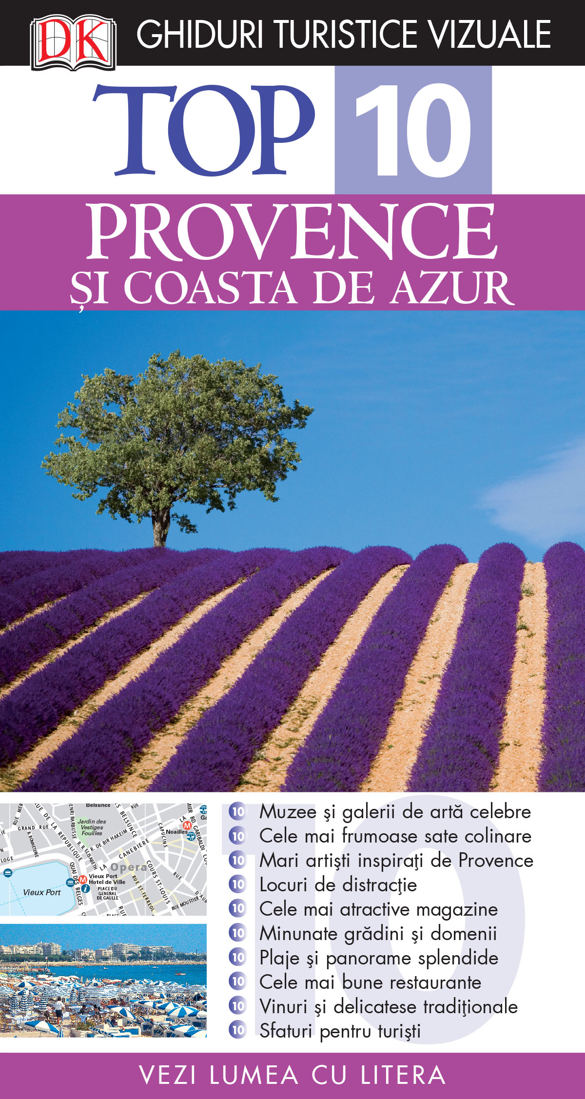 Carte Top 10. Provence și Coasta de Azur. Ghiduri turistice vizuale editura Litera
